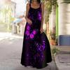 Women's Slip Dress Maxi Long Dress Butterfly Print Stitching Print Dress Spring & Summer Leisure Vacation