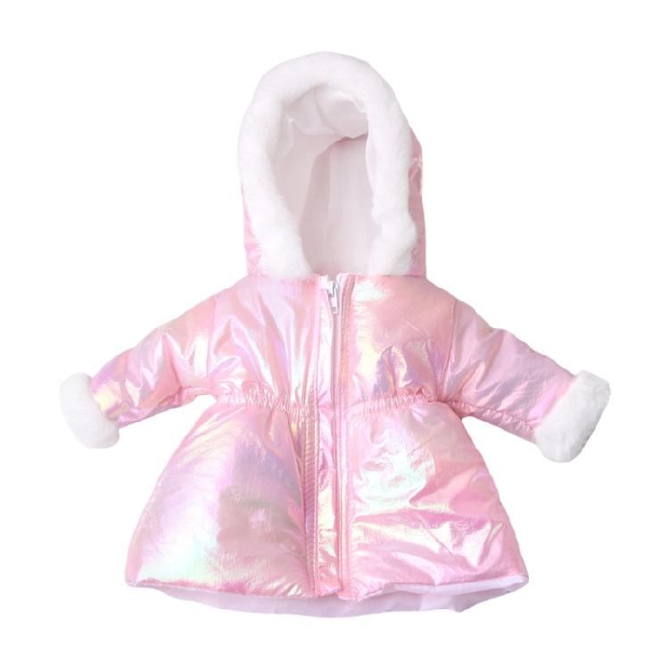 Long Coat Winter Doll Clothes For 18 Inch Girl Dolls Soft Plush Outfit Set Simple Wear Design