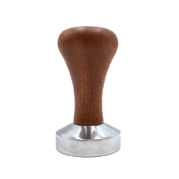 

Espresso Coffee Tamper Coffee Powder Bean Press Hammer with Wooden Handle 53mm