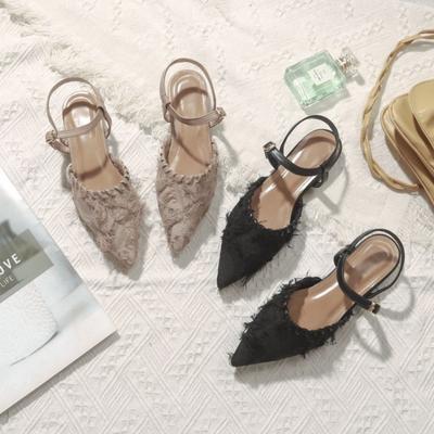 Mode Mode Temperament Damenschuhe Sommer Neu Spitz Flache Schuhe Komfort Anti-Rutsch Damen Sandalen Schlicht Leicht Damen Hausschuhe