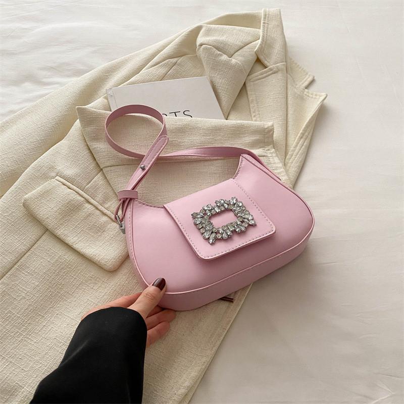 Stylish Spring Fashion Womens Underarm Bag Chic Unique Aesthetic Shoulder Bag In Black Green White Blue Pink Brown