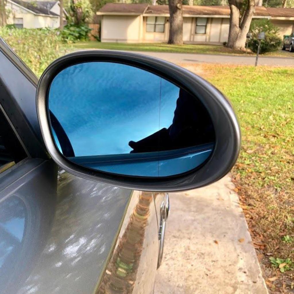 For BMW 1 3 Series E90 Mirror Wide Angle Convex Side Mirror Glass Rearview Mirror Blue For E92 E91 E93 E82 E88 E86 E85 2005-2009