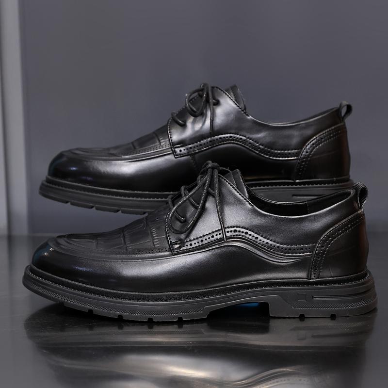 Golden Sapling Winter Men Retro Leisure Business Shoes Male Quality Leather Party Dress Derby Shoe Man Lace-up Formal Footwear