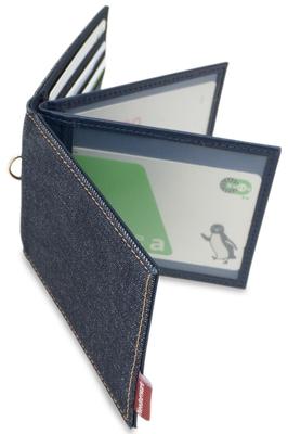Card Case Commuter Holder Okayama Denim License Case Pass Case Indigo Blue [Need Network] Driver's Men's