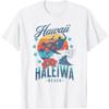 Haleiwa Beach Hawaii Surfing Vintage Hawaiian Retro Surf Men Women Kids T-Shirt