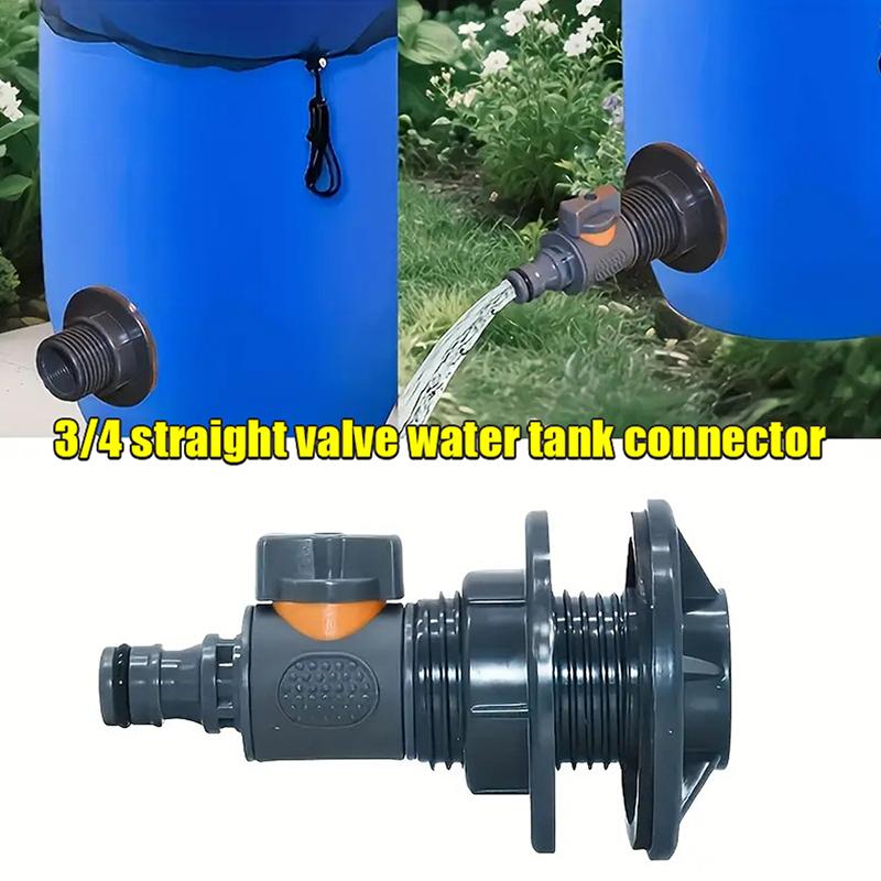 

Water Tank Connector Six Points With Switch Valve Connector Garden Irrigation Pipe Connection Maintenance Coupling A