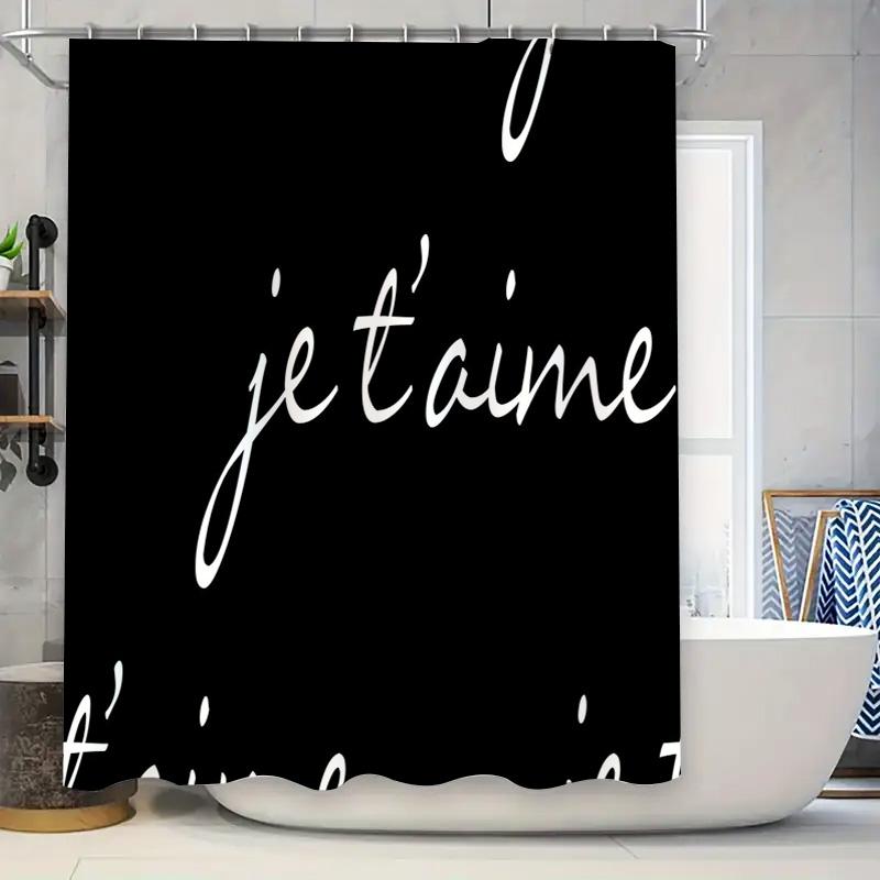 

Blue Green Striped Shower Curtain Waterproof Bathroom Decor For Kids Bathrooms White Accents (39 Inches By 72 Inches) W60H190(CM)-1 Pcs