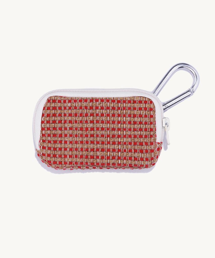 Not New Pattern Card Case Red