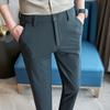 New Plus Size Fat Brother Skinny Casual Pants Ice Silk High Elastic Quick Drying Business Casual Pants