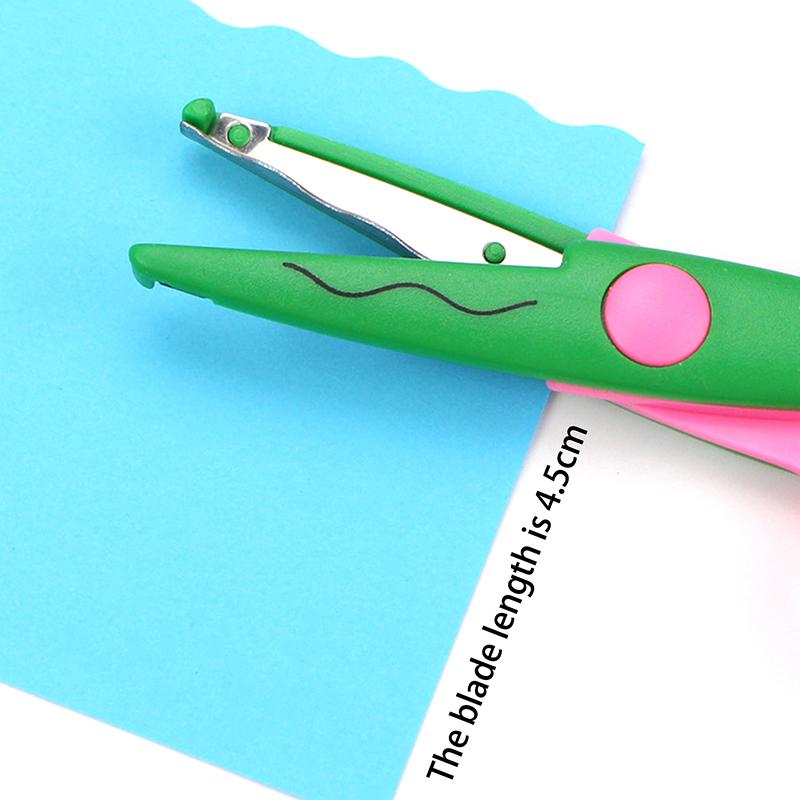 6Pcs/Set Scissors Wavy Pattern Paper Cutter Diy Handmade Tools Paper Craft Kawaii Card Photo Scissors Kids Gifts Office Supplies