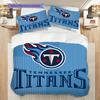 Set Copripiumino Trapuntato con Fantasia Tennessee Titans Federa Decorazione per la Casa Regalo di Compleanno (1 * copripiumino + 2 * federa, senza nucleo)