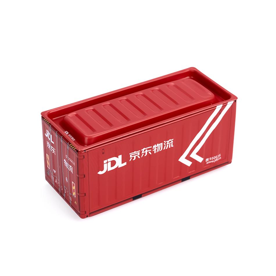 

Mini Container Model Miniature Storage Iron Box Desktop Creative Decoration Collect Small Item Mini Iron Storage Box Kids Gifts no dolls
