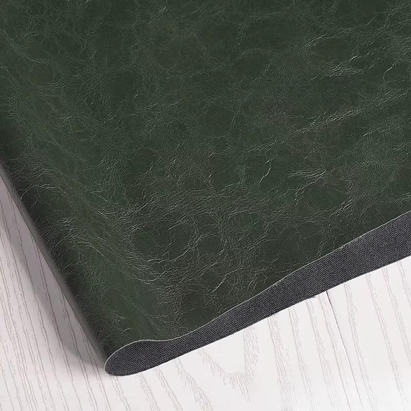 100x138cm PU Deri Kumaş Parlak Yumuşak Deri Yağlı Mumlu Deri Tasarımcı Su Geçirmez Kendin Yap Dikiş Ceket Pantolon Trend Giysiler İçin