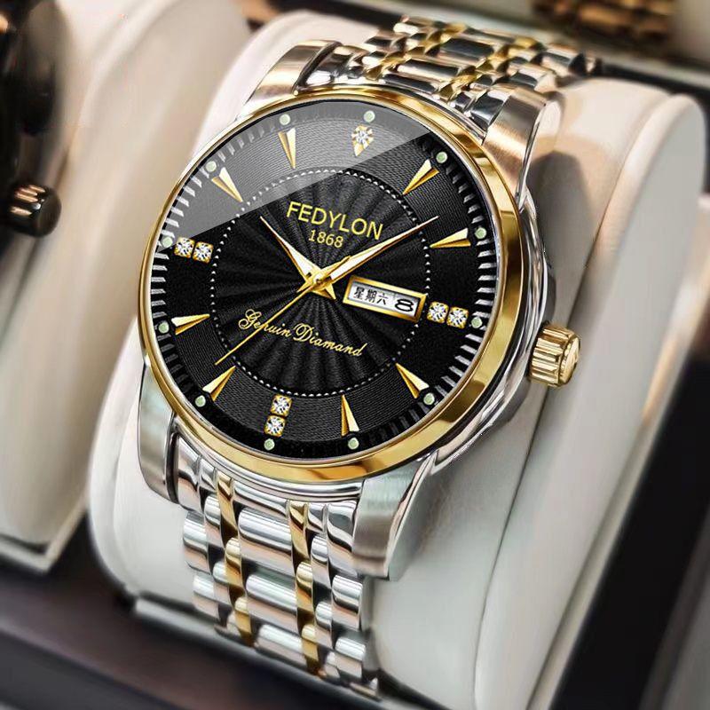 Men'S Watch Men'S Famous Watch Quartz Men'S Watch Student Luminous Steel Belt Waterproof Fully Automatic Non Mechanical WatchWedding Jewelry
