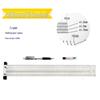 High-Precision Stainless Steel T-Square Scriber Ruler (Inch/Metric)