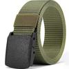 Security-Friendly Sports Canvas Belt - Metal-Free, Military Training, Imitation Nylon