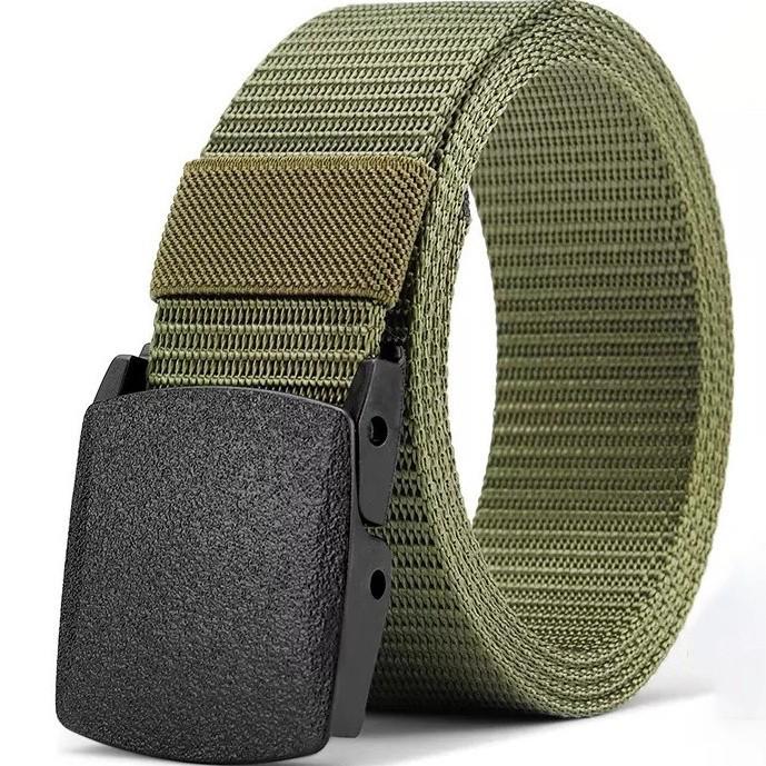 Security-Friendly Sports Canvas Belt - Metal-Free, Military Training, Imitation Nylon
