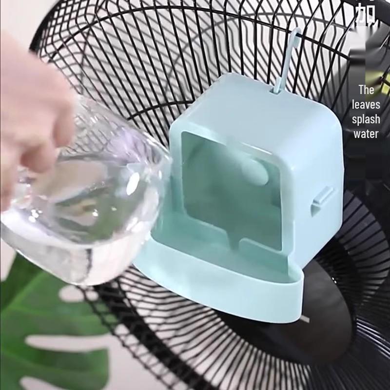Automatic Ice-Cooling Fan with Humidifier and Ice Cube Tray for Fast Home Cooling