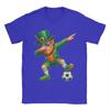 Funny Leprechaun Palying Soccer Player St Patricks Day T Shirt Summer Cotton TShirts For Unisexs Hippie Tshirt ShortSleeve Tops