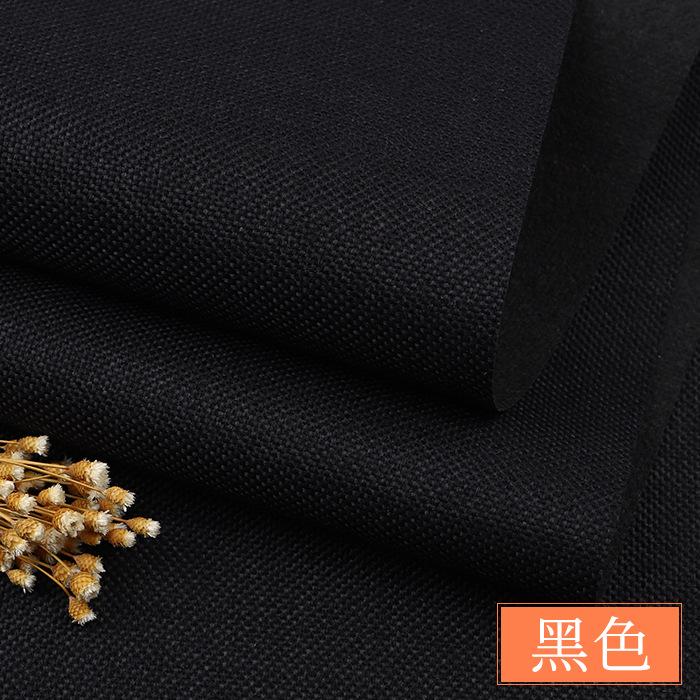 Dustproof Cloth Canvas Sofa Background Cloth Linen Cloth Fabric 100cm*150cm Cotton Linen Thickened Solid Color Fabric