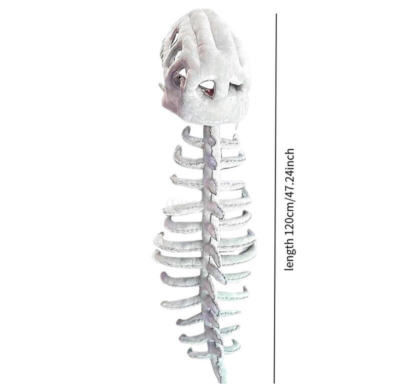 Halloween Dinosaur Skeleton Spine Costume Prop for Stage Outdoor Events