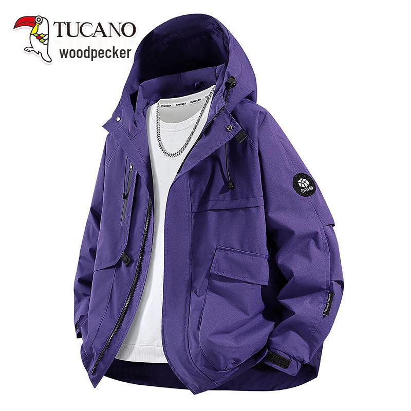 TUCANO Men s Casual Sport Workwear Hooded Windbreaker Jacket S