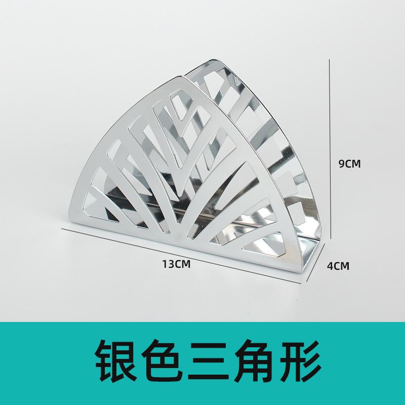 Gold-plated Square Stainless Steel Napkin Holder, Towel Holder, Creativenapkin Holder, Western Restaurant Vertical Tissue Holder