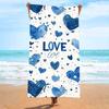 Ultra Soft Microfiber Beach Towel With Quick Dry Antibacterial Ion Print Design Pool Travel Outdoor Use