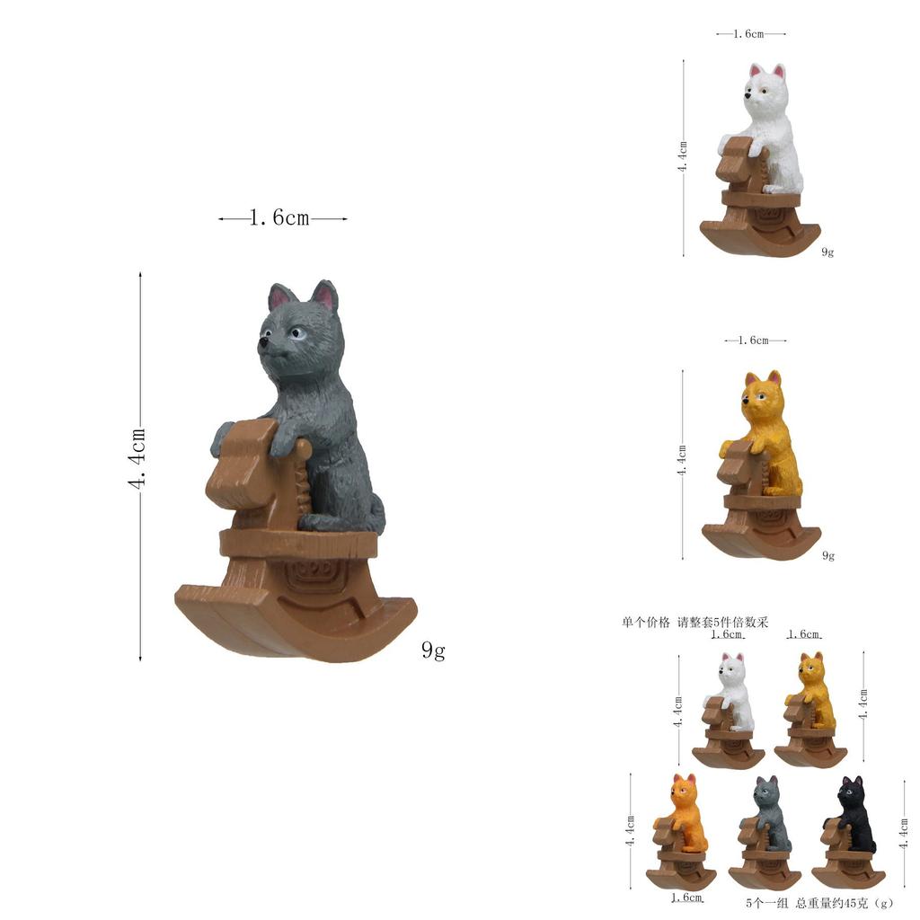 Pvc Collection Shiba Inu Horseback Toy For Birthday And Party Gift