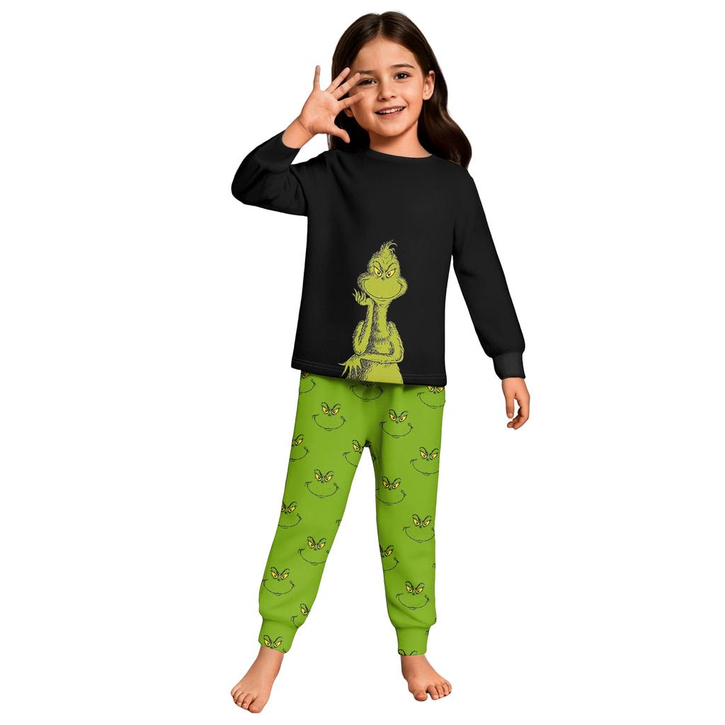 Children's Boys And Girls Thin Two-piece Long-sleeved Pants Two-piece