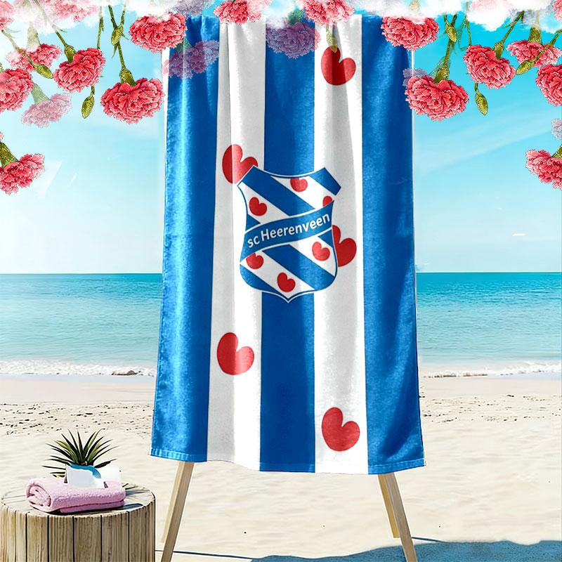 SC Heerenveen Print Beach Towel, Large Soft Quick Dry Towel for Beach Camping Swimming