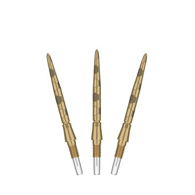 Target Darts Swiss Storm ONYX Dart Points of Replacement Steel Dart Points (Set 3) 26mm/30mm/35mm - Silver/Gold/Black (26mm, Gold)