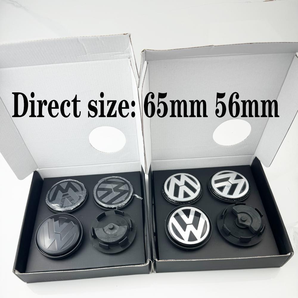 AAA---4pcs 56mm 65mm 3B7601171 Floating Wheel Center Caps Hub JCFTYD Cover For Volkswagen VW Golf 5 6 7 Passat B6 B7 B8 Polo Jetta GTI
