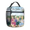 Borsa per Pasto Portatile Borsa Quadrata per Pasto Completamente Stampata Borsa per il Pranzo dei Bambini Borsa per Picnic della Scuola Elementare