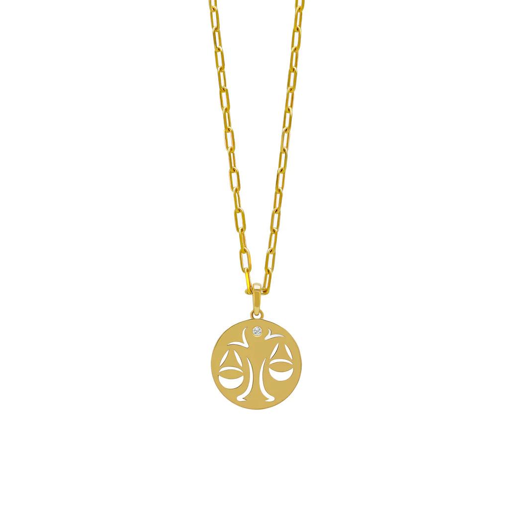 Minimalist 12 Constellations Stainless Steel Pendant Necklace - Hollow Round Sweater Chain
