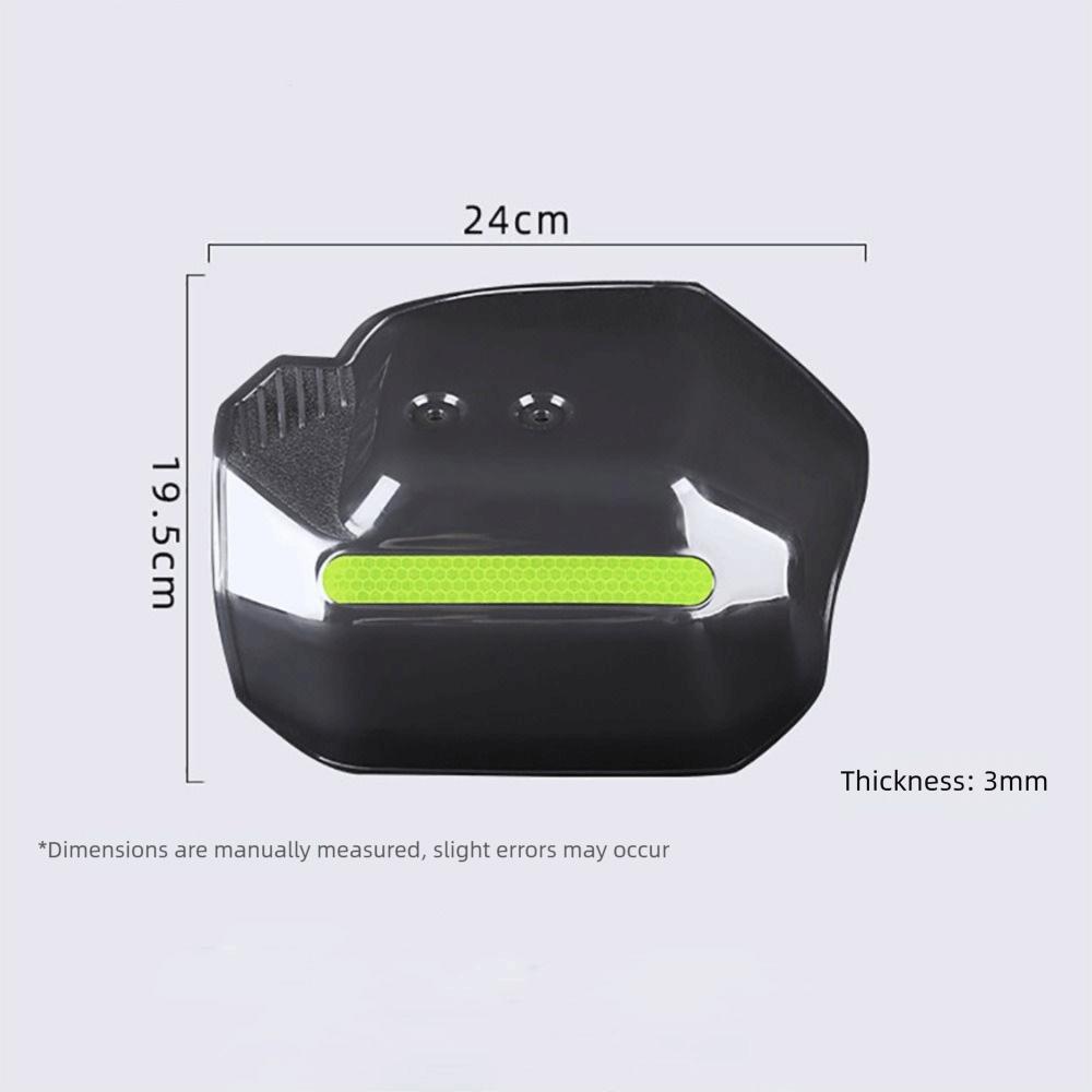 Housse de protection de main grise Bande réfléchissante de nuit Protection de guidon Garde-main E-bike Conduite ATV