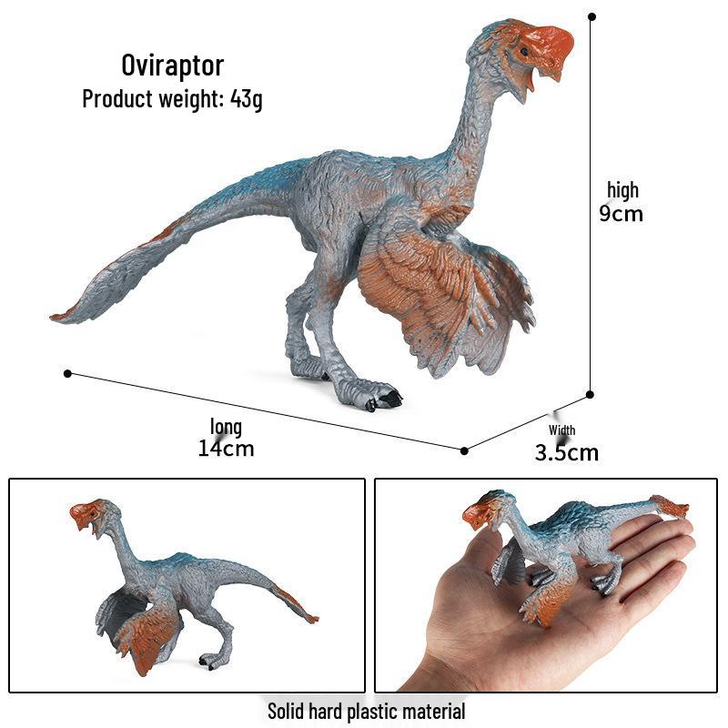 Cretaceous Oviraptor Dinosaur Model: Realistic Egg Thief Dragon Toy for Children s Science Education and Cognitive Learning.