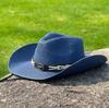 Bull Head Jazz Straw Hat Women's Summer Outdoor Sun Protection Visor Beach Hat Tibetan Hat Western Cowboy Hat Men's