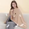 USB Powered Heating Shawl Cordless Electric Blanket Zippered Heating Scarf Winter Warm Wrap for Women Travel Office Home