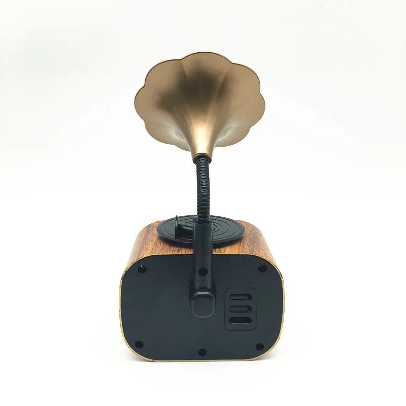 DurableCreative Retro Mini Wireless Bluetooth Speaker Indoor Home Portable Card Speaker Radio