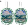 2Pcs Car Perfume Interior Decor Portable Protection Fragrant Fine Workmanship Eliminate Odors Paper Car Air Freshener Incense Chip