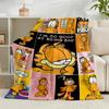 1PC Garfi cat Valentine Heart Flannel Blanket Gift, Suitable for Both Men And Women, Soft Ideal for Beds And Sofa, Birthday Or Christmas Gift