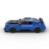 Domestic Car MOC-185973 Is Compatible With The Lego Snow Suit Blue Piece Micro Machines ZL1 1LE Muscle Car Assembly Model.