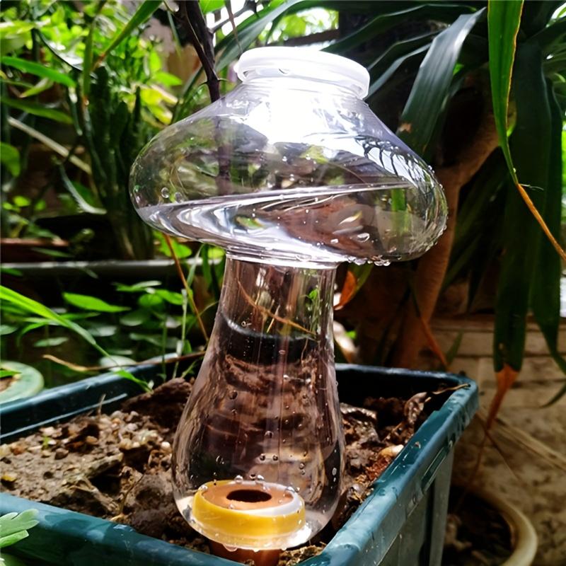 2pcs Mushroom Self-Watering Globes, Featuring an Easy-Fill Top Opening, Maintain Optimal Moisture Levels Without Constant Monito