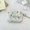Multifuctional Mini Canvas Coin Purse Korean Style Sanitary Napkin Storage Bag Cute Wallet  Travel
