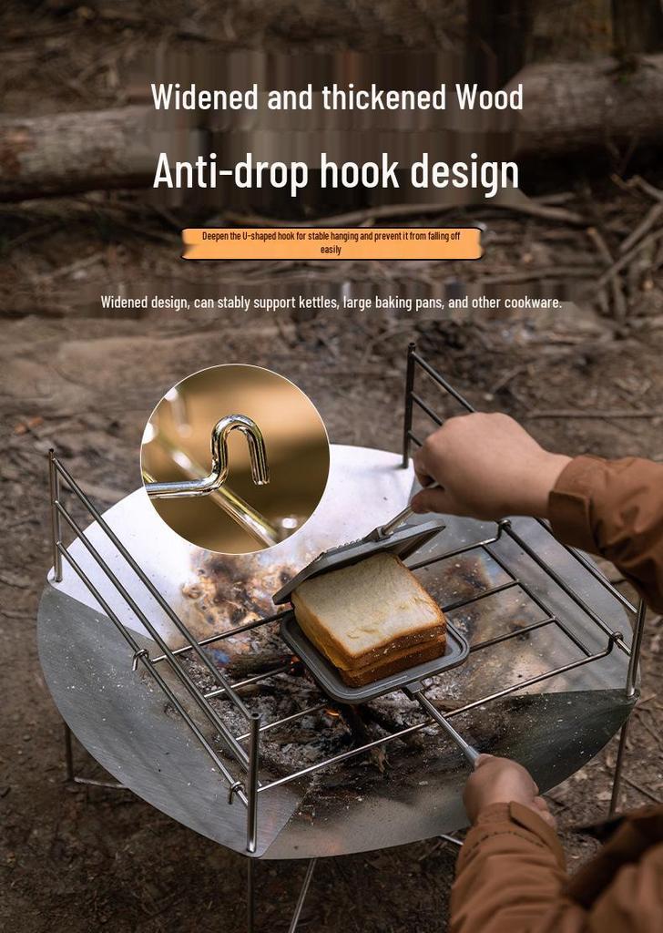 Keman A3-Q Stainless Steel High-Temperature Resistant Foldable Firebed Petal Design