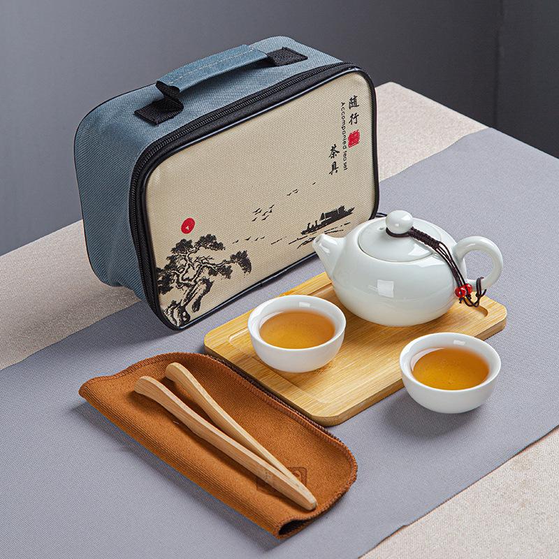 Dingyao Kung Fu čajová souprava Cestovní čajová souprava Dárky pro událost výroční schůze Svátek poloviny podzimu