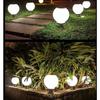 Stainless Steel Pillar Lamp Waterproof Solar Post Lamp LED Round Ball  For Garden Villa Pillar