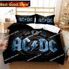 Fashion AC DC Rock Band Bedding Set Printed Bed Set With Pillowcase Bed Duvet Cover Soft Single Double Queen Super King Size