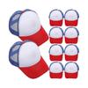 Baseball Caps Sublimation Blank Mesh Baseball Cap for Hiking Family Outings Sponge Trucker Hat Style 10Pcs